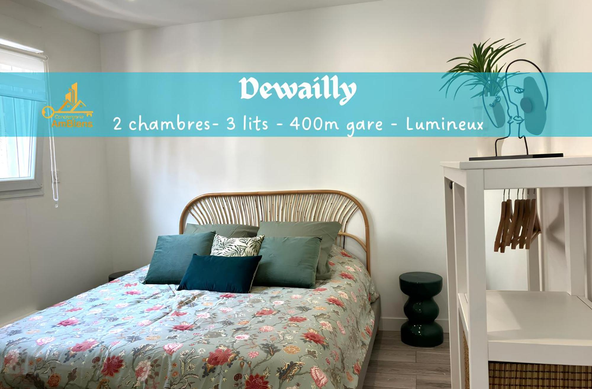 Dewailly, 2 Chambres, 3 Lits, Elegant, 700M Centre Ville Amiens Esterno foto